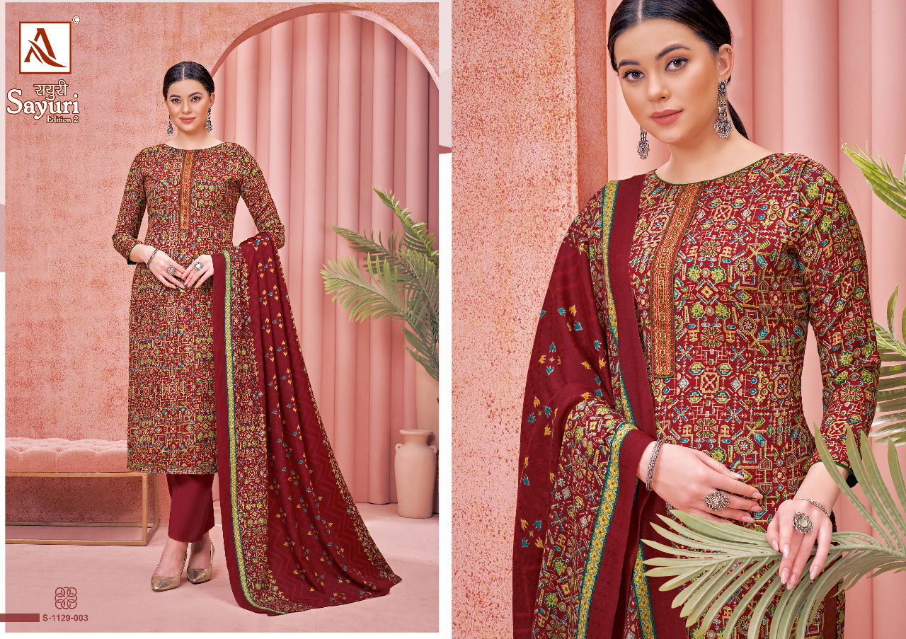 Alok Sayuri Edition 2 Pashmina Wholesale Dress Materials Collection
